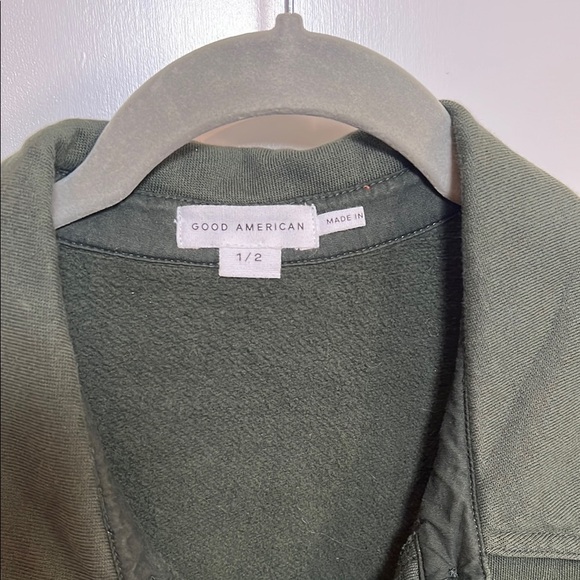 Good American Olive Green Button-Up Top (Small 1/2) - Picture 5 of 6
